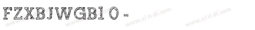 FZXBJWGB1 0下载字体转换
